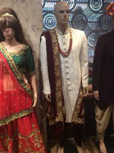 Robe Sherwani superbe pour hommes, tenue de fête et de mariage, pour les indiens et du pakistan, - Product Image 4