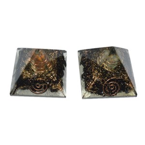 Supplier of Black Tourmaline Orgone Pyramids with Healing Point : Black Tourmaline Orgone Pyramids with Healing Point for Sale - Product Image 1