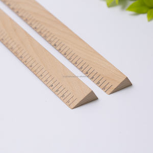 Personalizzato 12 pollici 30cm ingegnere scala righello triangolare in <span class=keywords><strong>legno</strong></span> strumento di disegno ingegnere Standard disegno righello di <span class=keywords><strong>legno</strong></span> - Product Image 5
