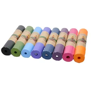 2021 Milieuvriendelijke Home Fitness Mat Tpe Pilates Yoga Mat Met Aanpasbaar Logo Oem Compatibel