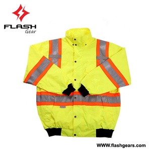 Blouson de bombardier sur mesure en gros Veste de travail de sécurité réfléchissante imperméable - Product Image 6