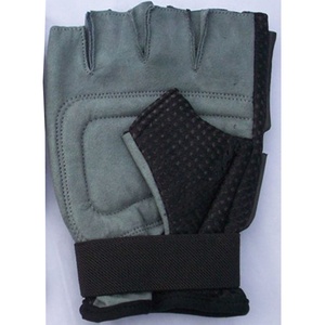 Gants de cyclisme en cuir demi-doigts respirants antidérapants légers unisexes pour usage extérieur, cyclisme et ski - Product Image 3