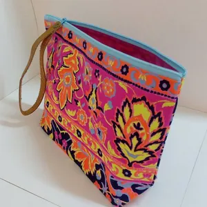 Neon Canvas Tas Wit Zwart Kleur Patroon Premium Kwaliteit Mode Handtas Tassen Vrouwen Handtassen Dames 100% Export Vorm Thailand