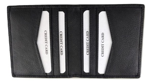 Unisex Customizable Vintage Style Short <b>RFID</b> Open Credit <b>Card</b> <b>Wallets</b> Genuine Cowhide Polyester Embroidery Candy Logo Uniquely - Product Image 2