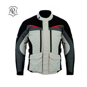 Veste de moto en cuir respirant grande taille QUICK LEATHER, vêtements de sport, combinaison de course, ignifuge, anti-UV, pour homme - Product Image 1
