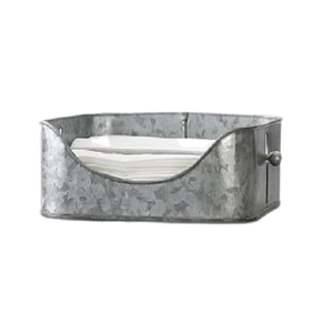 Porta Servilletas Galvanizado de la Más Alta Calidad, Diseño Simple, Forma Rectangular, a Precio Económico - Product Image 1