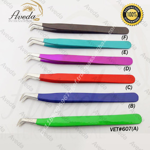 Pince à épiler pointue en acier inoxydable de haute qualité / Extension de cils volume russe / Série professionnelle de haute qualité - Product Image 2