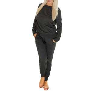 PIHA SPORTS Women Winter Polyester/Cotton Thick Fleece 2026 2-Piece Hooded Tracksuit Pull Hoodie Jogging Bottom Sizes <b>Small</b> XXXL - Product Image 1