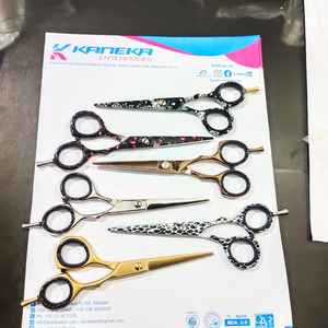 Tijeras de corte de pelo profesionales de acero inoxidable, colores personalizados, peluquería, belleza afilada, novedad - Product Image 2