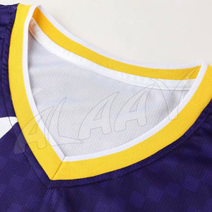 Vente en gros d'uniformes réversibles de basket-ball nouveau style bon marché personnalisés Techniques imprimées grande taille - Product Image 6