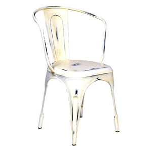 Sillas de oficina industriales Sillas de sala de estar con marco de metal con asiento de madera y respaldo Restaurante Bistro Silla de comedor - Product Image 4