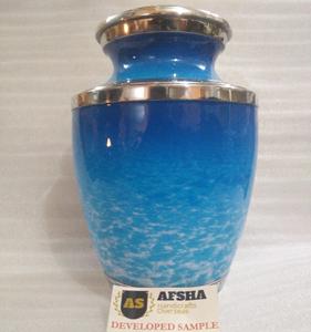 Urna de Metal antigua para cenizas de rosa roja al por mayor, urna de cremación para adultos estilo americano/europeo - Product Image 3