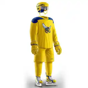 Uniforme de Hockey sur glace, tenue d'équipe professionnelle de nouveau Style, uniforme avec imprimés personnalisés pour hommes, nouveau, logo gratuit