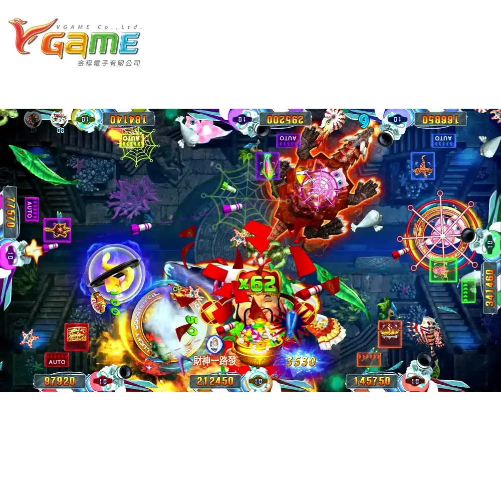 2024 - Seafood Paradise IV USA - Game Board - Fish Shooting Table - For Cabinets in Arcade Game Room Sweepstake Coin Operated