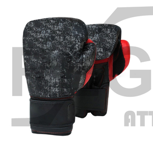 Guantes de boxeo de cuero mezclado con soporte de muñeca, 8oz, 10oz, 12oz, 14oz, 16oz, OEM personalizado, venta al por mayor - Product Image 4