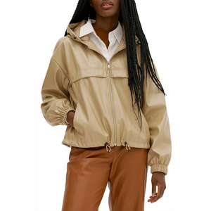 Best Selling Fashion Winter Shacket <b>Zip</b> <b>up</b> Nylon & Polyester <b>Women</b> Windbreaker Winter Puffer Hooded <b>Jacket</b> - Product Image 1