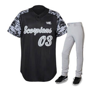 Conjuntos de uniformes de béisbol y softbol de poliéster personalizados, ropa deportiva transpirable, diseño Popular - Product Image 1