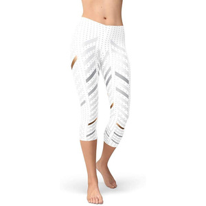 Plain <b>White</b> Women <b>Legging</b> Breathable Women Gym <b>Legging</b> with Your Own Customize Logo or Name - Product Image 1