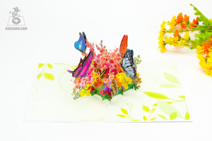 Carte pop-up 3D de beaux papillons pour la fête des mères, l'anniversaire et l'artisanat du fabricant vietnamien pour toutes les occasions - Product Image 3