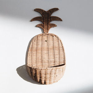 Pineapple <b>Rattan</b> <b>Hanging</b> Wall <b>Basket</b> From Vietnam - Product Image 2