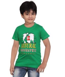 Haute qualité été garçons T-Shirts coton à manches courtes pré-lavé anti-boulochage attrayant couleur fantaisie imprimé tenue quotidienne t-shirt - Product Image 2