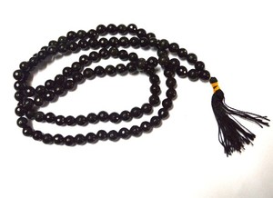 Onyx negro facetado japonés Mala para la venta | Onyx negro facetado japonés Mala mayorista | Onyx negro facetado japonés Mala en línea - Product Image 2