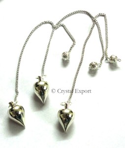 Péndulos de metal de gota de lágrima, de plata, el mejor valor, a la venta - Product Image 1