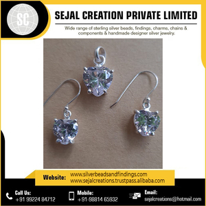 Pendientes de plata 925 de diseñador elegante con piedras preciosas de ágata Estilo lindo para bodas del vendedor y proveedor indio - Product Image 3