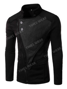 Sweat à capuche de couleur unie pour hommes, vêtement de haute qualité à revers, couleur unie, tendance masculine - Product Image 2