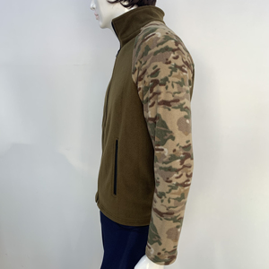 Veste polaire de garniture tactique extérieure de camouflage de chasse avec votre logo personnalisé et service d'OEM de marque - Product Image 4
