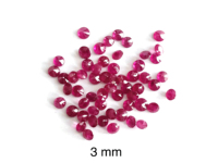 Pierres précieuses rondes en rubis naturel de 3mm, pierres précieuses en vrac, prix de gros, pierres précieuses naturelles de qualité supérieure, vente en gros
