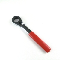 Clé à cliquet réversible en acier au vanadium chromé fabriquée à Taïwan, 72 dents, qualité industrielle, poignée avec revêtement en PVC, DIY OEM/ODM