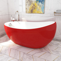 Nouvelle conception de baignoire à remous d'angle intérieure blanche de 1,4 m avec drain central, baignoire en acrylique pour adultes dans la salle de bain