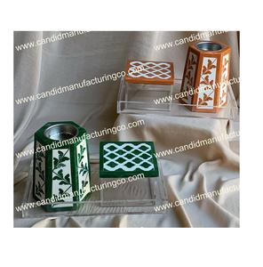 Quemador de incienso árabe con incrustación de perla, quemador de incienso de lujo con incrustación de hueso, precio barato - Product Image 2