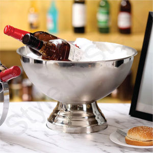 Bañera de vino de Color dorado, cuenco de acero inoxidable chapado en oro, cubo de hielo de lujo para champán y cerveza - Product Image 2