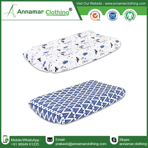 100% drap de berceau en coton biologique pour bébé coton interlock avec des fabricants de draps de berceau imperméables - Product Image 2