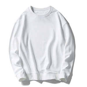 2025 conception chaude coton uni sweat pour hommes ODM approvisionnement sur mesure OEM col rond à manches longues hiver surdimensionné 6XL taille - Product Image 2