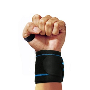 Bandes de poignet en néoprène de qualité supérieure unisexes, logo personnalisé, durables, réglables, antidérapantes, bande élastique, équipement de sécurité pour la salle de sport, équipement de fitness - Product Image 3
