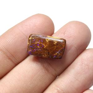 หินโอปอลทรงสี่เหลี่ยมเรียบโบลเดอร์จากออสเตรเลียรูปทรงสี่เหลี่ยมผืนผ้าขนาดประมาณ16X9MM - Product Image 4