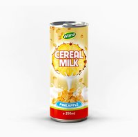 Aardbeienmelk Havermout Cerealiedrankjes 250ml blik Gefilterd Gezond OEM ODM Hoge Kwaliteit Alle Leeftijden Groothandelsprijs