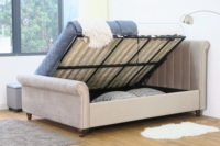 Neues 2026 Design Modernes Rollbett mit seitlichem Lift und Stauraum aus Malaysia