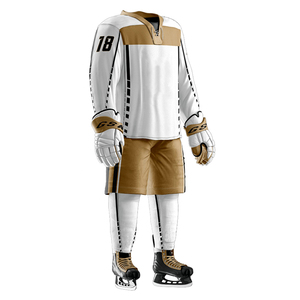 Uniforme de equipo personalizado de Jersey de hockey sobre hielo de poliéster de alta calidad unisex con logotipo bordado de impresión por sublimación gratis - Product Image 2