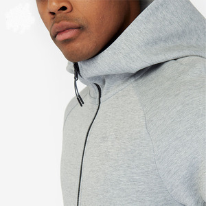 ชุดวอร์มฤดูหนาวน้ำหนักเบา ซับในผ้าฟลีซ ล้างสีแบบแอซิดวอช ปักลายเพชร ประดับด้วยลายพิมพ์ ผ้าฝ้าย 100% สำหรับการฝึกซ้อมในสภาพอากาศหนาวเย็น - Product Image 3