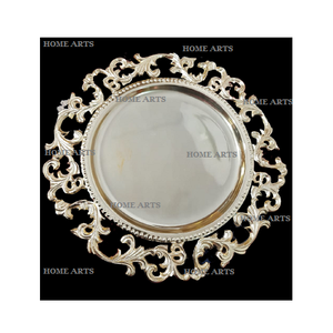 Assiette de présentation en métal de dernière génération, qualité supérieure, taille moyenne, pour utilisation sur table de restaurant - Product Image 3