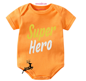 Infant Baby Romper Ribbed Soft Cotton Bodysuit Solid Color Button Bulk Export Supplier India - Product Image 1
