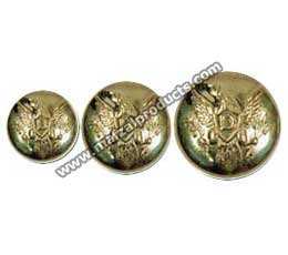 Servicio de diseño OEM Requisito personalizado 100% Botones de reproducción americanos uniformes con logotipo de metal y latón - Product Image 5