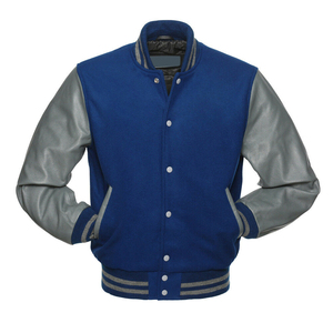 Veste universitaire de haute qualité OEM avec manches en cuir de vachette hiver chaud 100% laine corps personnalisé Chenille broderie veste pour hommes - Product Image 2