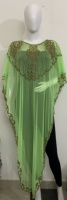 Nouvelle collection 2022 : Robe longue de soirée arabe, couleur unie, style turc, avec perles, fronces et fente, longueur ras du sol, respirante, pour l'automne