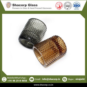 Vidrio soplado material pesado colorido del precio al por mayor punteado para las velas del exportador indio - Product Image 6