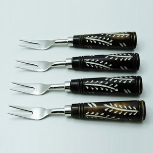 Bonito producto de cubiertos de acero inoxidable y mango de resina, juego de cubiertos tipo Tenedor de 4 juegos de vajilla, juego de cubiertos, cuchara - Product Image 2